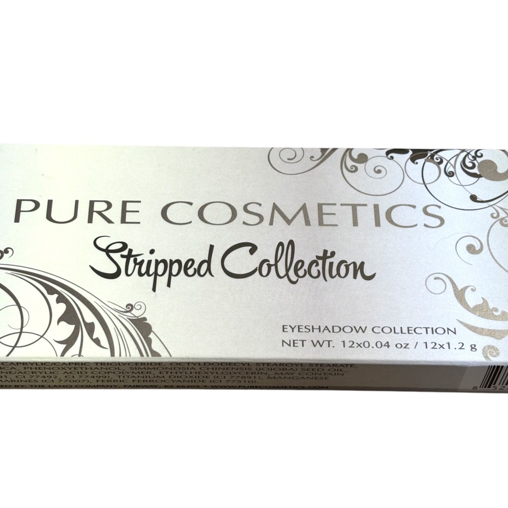 Pure Cosmetics Stripped Collection 12 Shade Eyeshadow Palette Neutral Bronze NEW